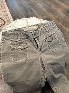 Vintage Straight Fit Corduroy Pants - Light Taupe